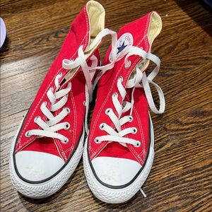 Converse Kids Red Canvas High-Tops